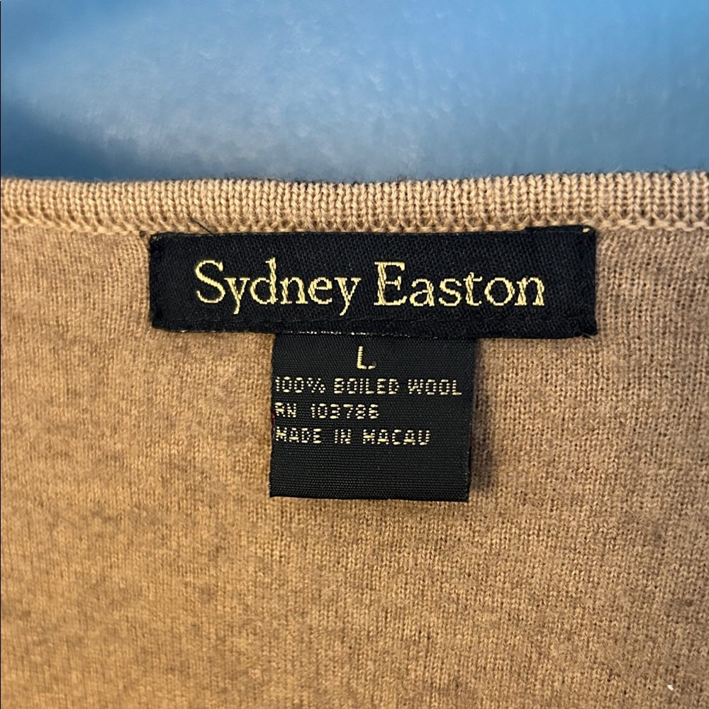 Women's Brown Wool Cardigan - Picture 2 of 9